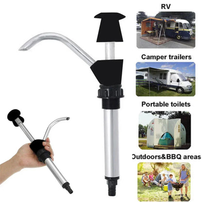 1PC Caravan Sink Water Hand Pump Tap 32mm Black Alloy Camping Trailer Motorhome Faucet RV Parts Accessories