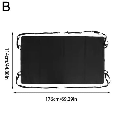 RV Rear Barn Door Awning Cover Waterproof Camping Tailgate Car Trailer RV Accessories Sunshade I8Y3