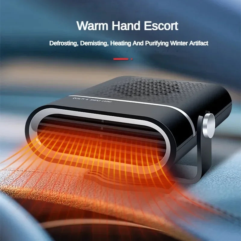 Car Heater Winter Fast Heating Electric Heated Fan Windshield Defogging Heating Implement Car Anti-Fog Heater SUV Travel Camper