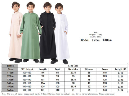 Ramadan Kebaya Abaya Boy Kids Muslim Dress Clothing Turkey Arabic Islam Abayas For Prayer Clothes Djellaba Robe Musulmane Hombre