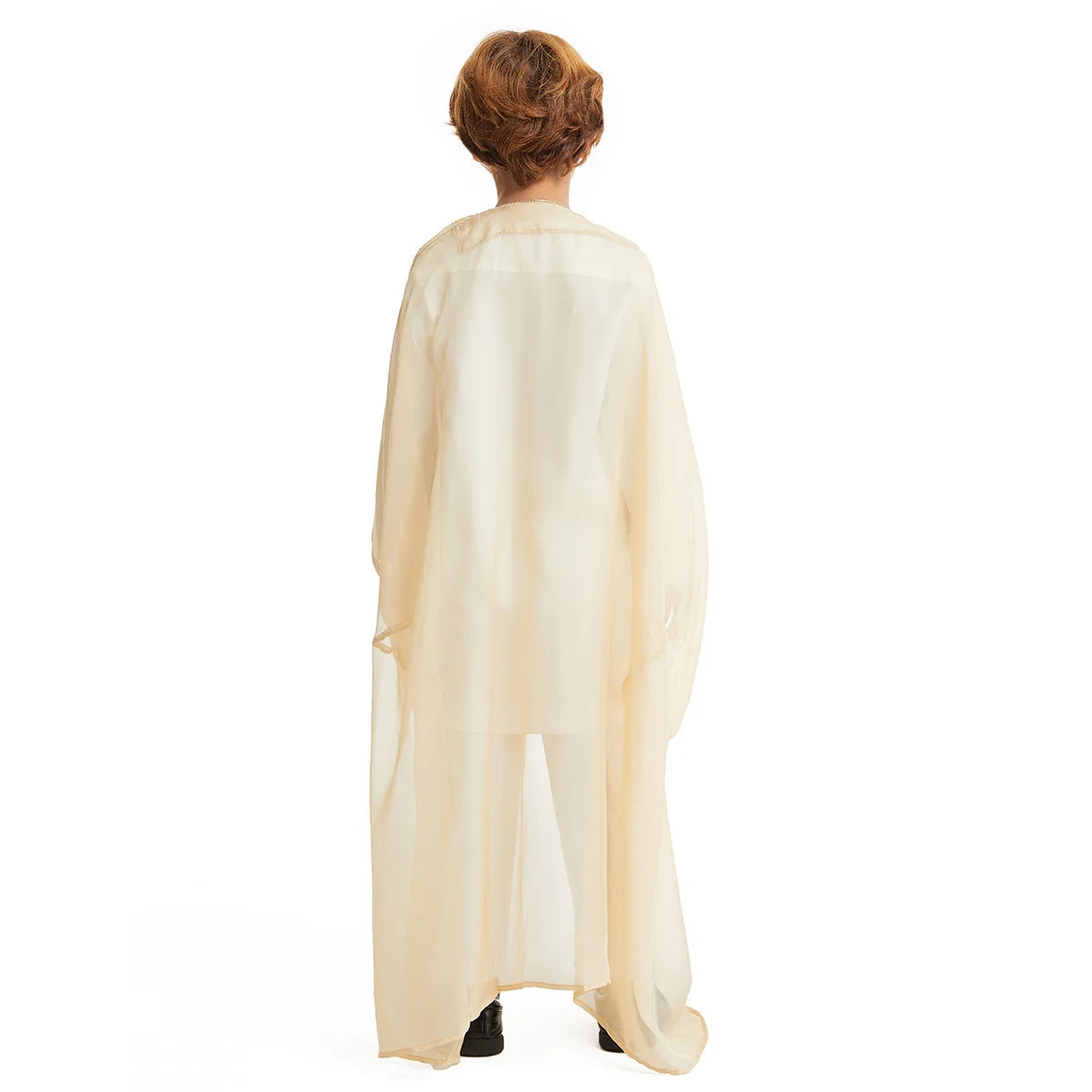 Muslim Boy Kids Kimono Cardigan Open Abaya Dubai Turkey Kaftan Islam Child Jubba Thobe Saudi Arab Thoub Djellaba Dishdasha Dress