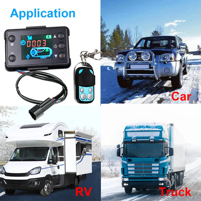 12V Car Air Parking Heater Monitor Switch Manual Buttons Remote Controller LCD Display For Truck Air Diesel Heater Accessories