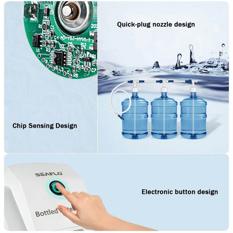 220V Electric Water Dispenser Water Pump RV System Portable Drinking Water Pump for Fridge Ice Maker Faucet