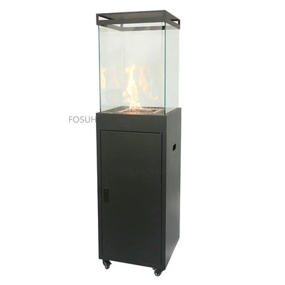 Modern Glass Heaters  Garden Supplie Outdoor Heating Stoves  Luxury Commercial Indoor Dining Room Real Fire Fireplace h