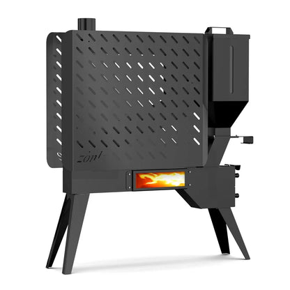 2024 New Product modern style  Non-electric  Outdoor/Indoor pellet stove slim width wood pellet stove heater for sale