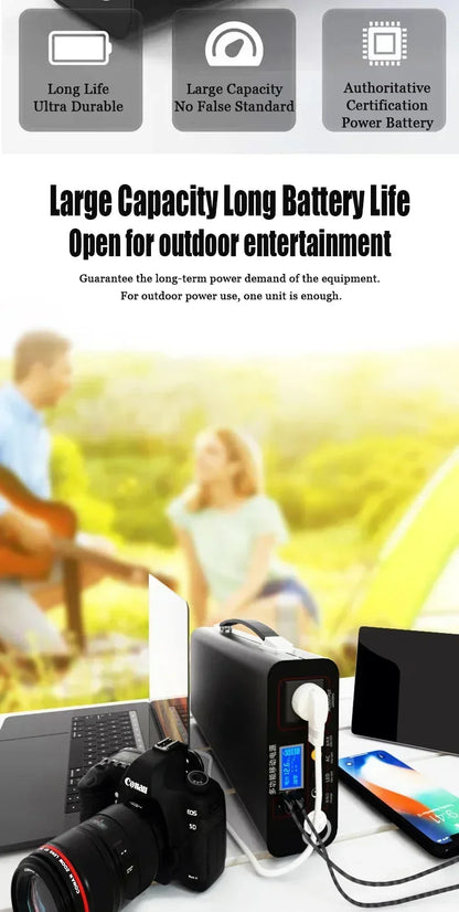 Power Station 220V300WOutdoor Power Bank 90000mah Portable  Home Camping Lifepo4 Electric System Rechargeable Generator