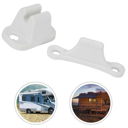 Motorhome Door Catch Retainer Holder White Plastic Main Door Retainer Catch Fit For Swift For Elddis, Coachman, Award Caravans