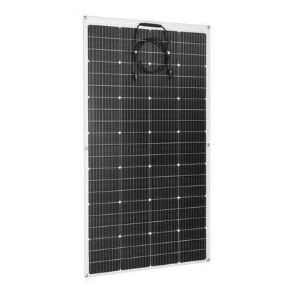 2PCS 200W 100W Flexible Solar Panel 12V 24V Solar Charge Battery Solar Panel Kit 30A Controller Camping RV Home Solar Power Bank