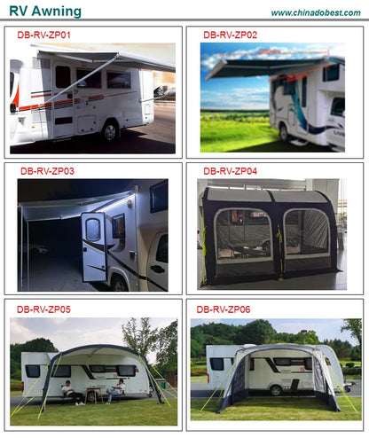 Caravan Awnings,Camper Tralier Caravan Mothorhome RV Waterproof Retractable Awning Shade Sunshade