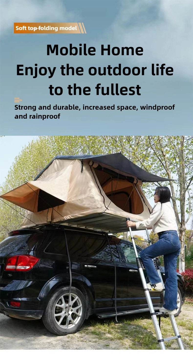 Car Roof Tent Automatic Camping Tent Rainproof Of Aluminum Alloy Material Outdoor Tent For Caravan,Camper Accessories