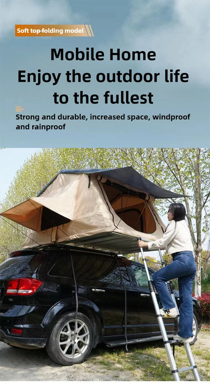 Car Roof Tent Automatic Camping Tent Rainproof Of Aluminum Alloy Material Outdoor Tent For Caravan,Camper Accessories