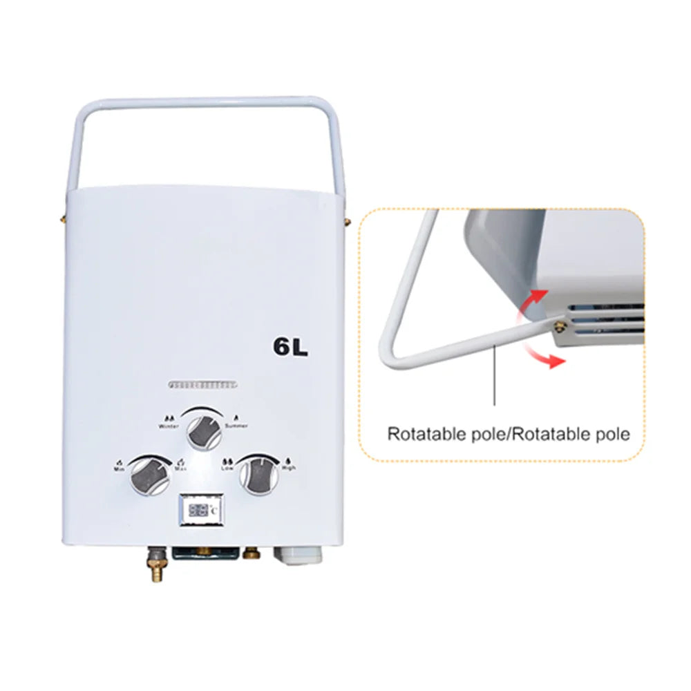 ALWAYSME Gas LPG  6L Water Heater For RV , Caravan Campers,  Motorhome