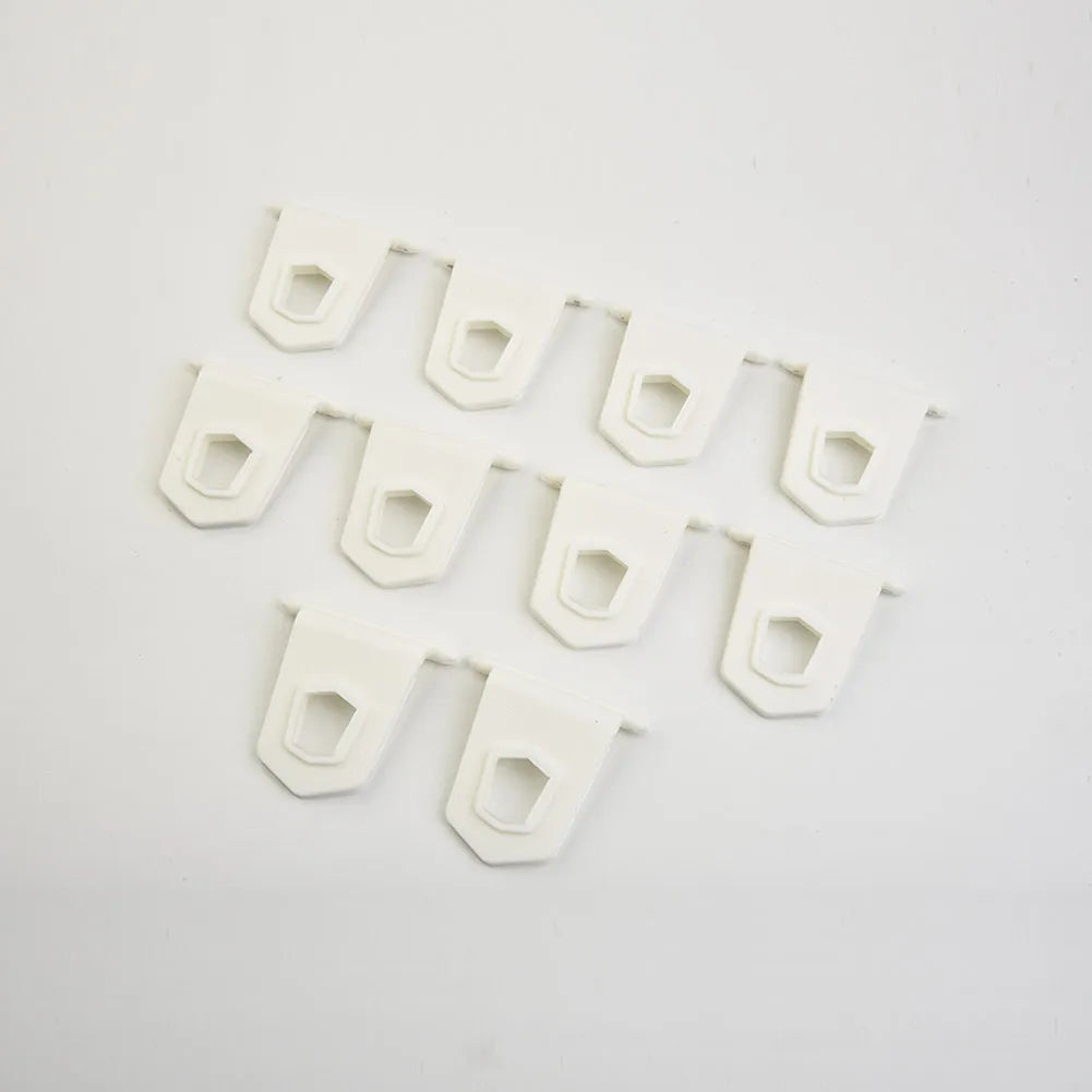 10pcs White Universal Awning Clothes Hook Racks For RV Camper Caravan Party Light Holder RV Awnning Hook Accessories