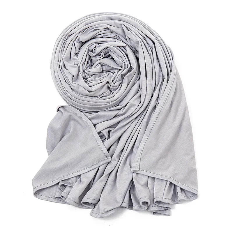 Big Size Jersey Hijabs for Woman Turban Mercerized Cotton Hijab Scarf Shawl Turbans for Women Headscarf Scarves Ramadan Foulard