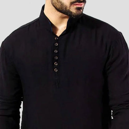 Abaya Men Shirts Long Sleeve Dress Islamic Chemise Elegant Kaftan Robe Pakistani Man Indian Clothes Muslim Eid Clothing S-5XL