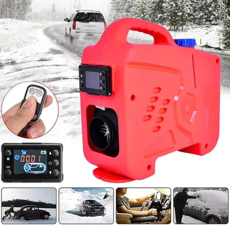 12V8KW Car Diesel Heater Auto Parking Air Heater With Remote Control LCD Monitor All In One Autonomous Vehicle Supplies