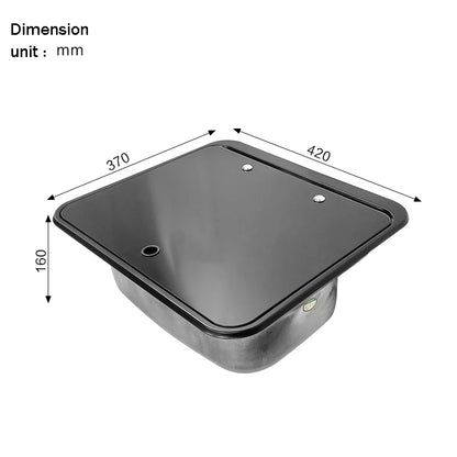 RV Specific Sink Black New Model Stainless Steel Material Covered Water Tank Hidden Vegetable Washing Basin