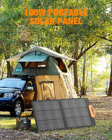 Portable Power Station 300W (Peak 600W) 288Wh Solar Generator with 60W USB-C PD Output 110V Pure Sine Wave AC Outlet Backup