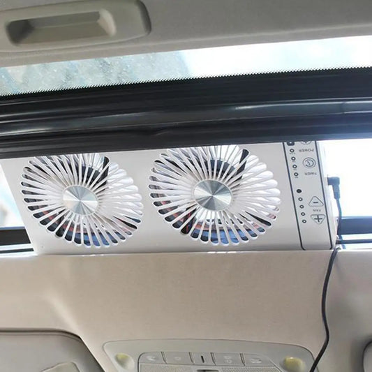 Bed Car Silent Double Exhaust Air Inlet Double Fan Car Fan Exhaust Fan Low Noise Heat Dissipation Efficient Cleaning Unive