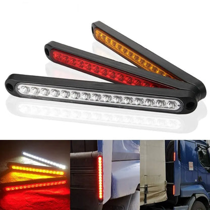 1x Car Light Bar 15LED Bulbs for Car Truck SUV RV Brake Light Signal Side Marker Turn Signal Warning Rear Light 12v 24v