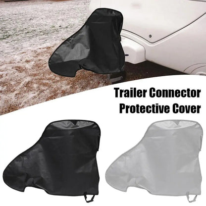 Hitch Cover Trailer Hitch Lock Covers Waterproof Breathable Tow Hitch Cover for CARAVAN Tongue Jack Cover