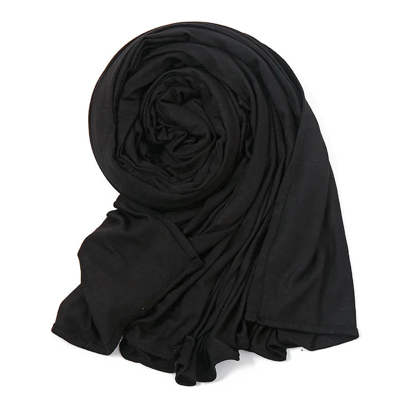 Big Size Jersey Hijabs for Woman Turban Mercerized Cotton Hijab Scarf Shawl Turbans for Women Headscarf Scarves Ramadan Foulard