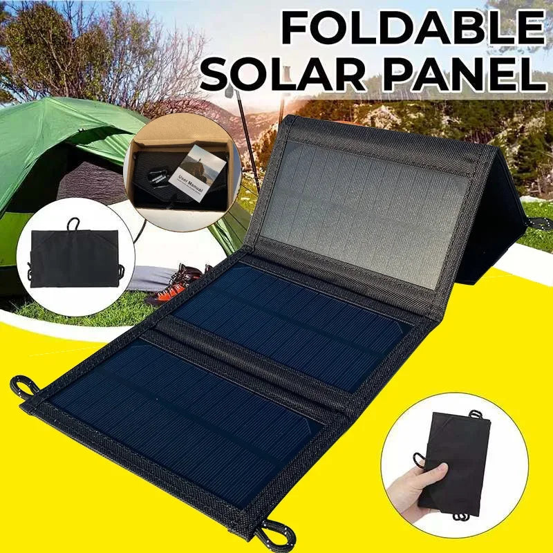 Foldable Solar Panel 500W  Portable Solar Panels Fast Charger USB 5V DC Full  Power Solar Panel Mobile Power Bank For Camping