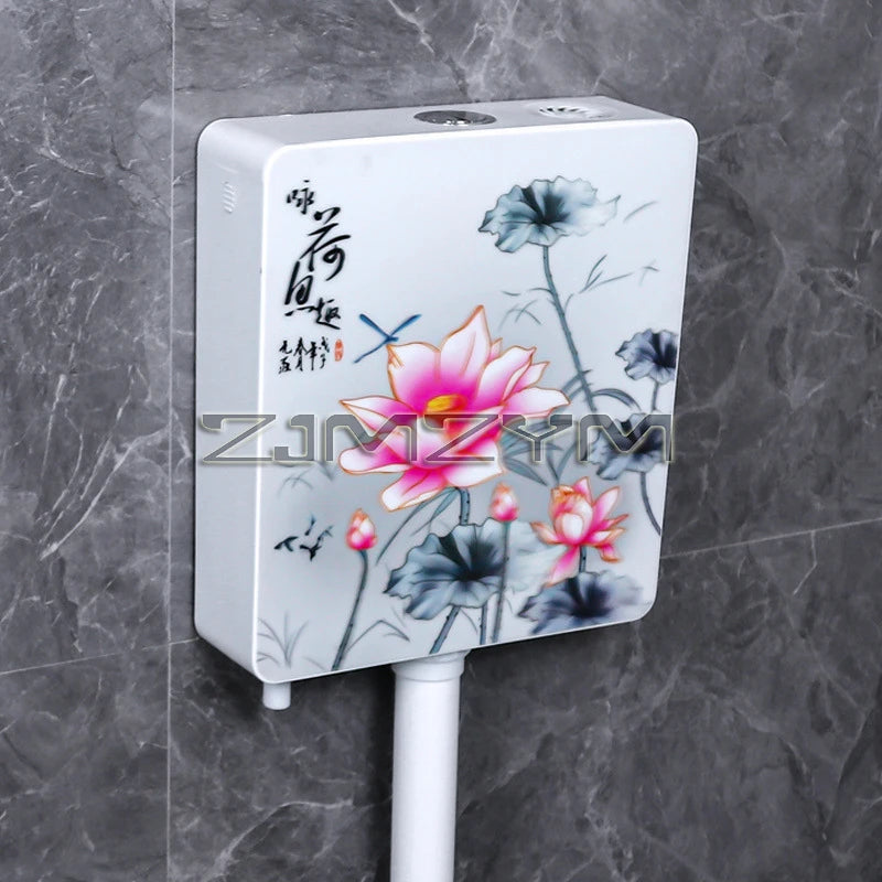 Household Toilet Water Tank Toilet Squat Toilet Energy-Saving Water Tank Squat Toilet Wall Hanging Flush Water Tank