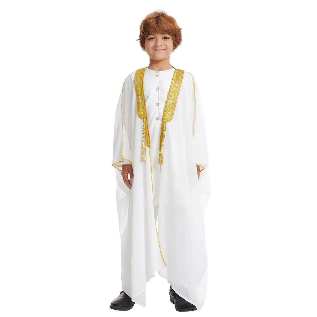 Ramadan Saudi Arabia Kimono Open Abaya for Prayer Clothes Men Boy Kebaya Muslim Dress Turkey Arabic Islam Djellaba Robe