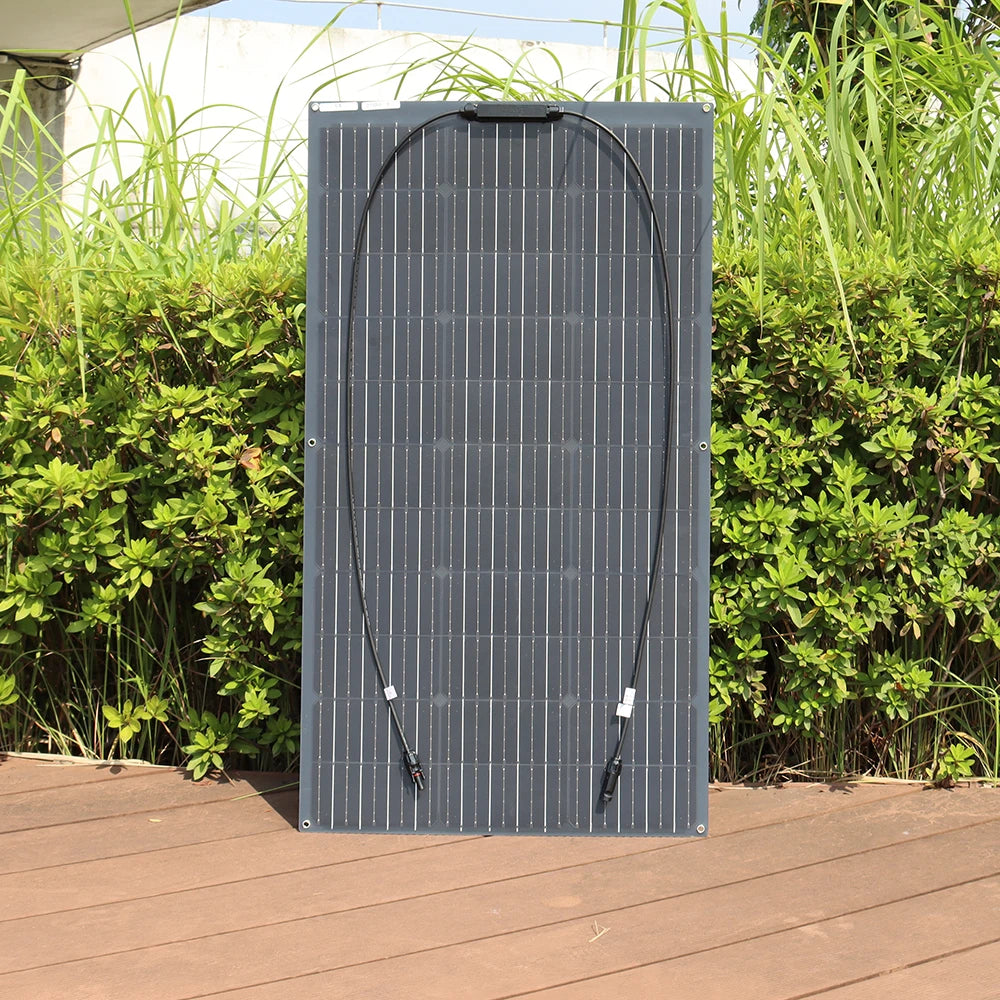 WUZECK Flexible Solar Panel 500W 400W 300w 200W 100W Mono Solar pate 18V Photovoltaic Module off grid Power for RVs Boat Caravan