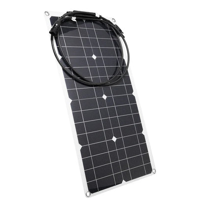 300W/600W Solar Panel 18V Flexible Solar Cell 10A-100A Controller Suitable For Mobile Phone Car RV Camping Solar Plate Charger