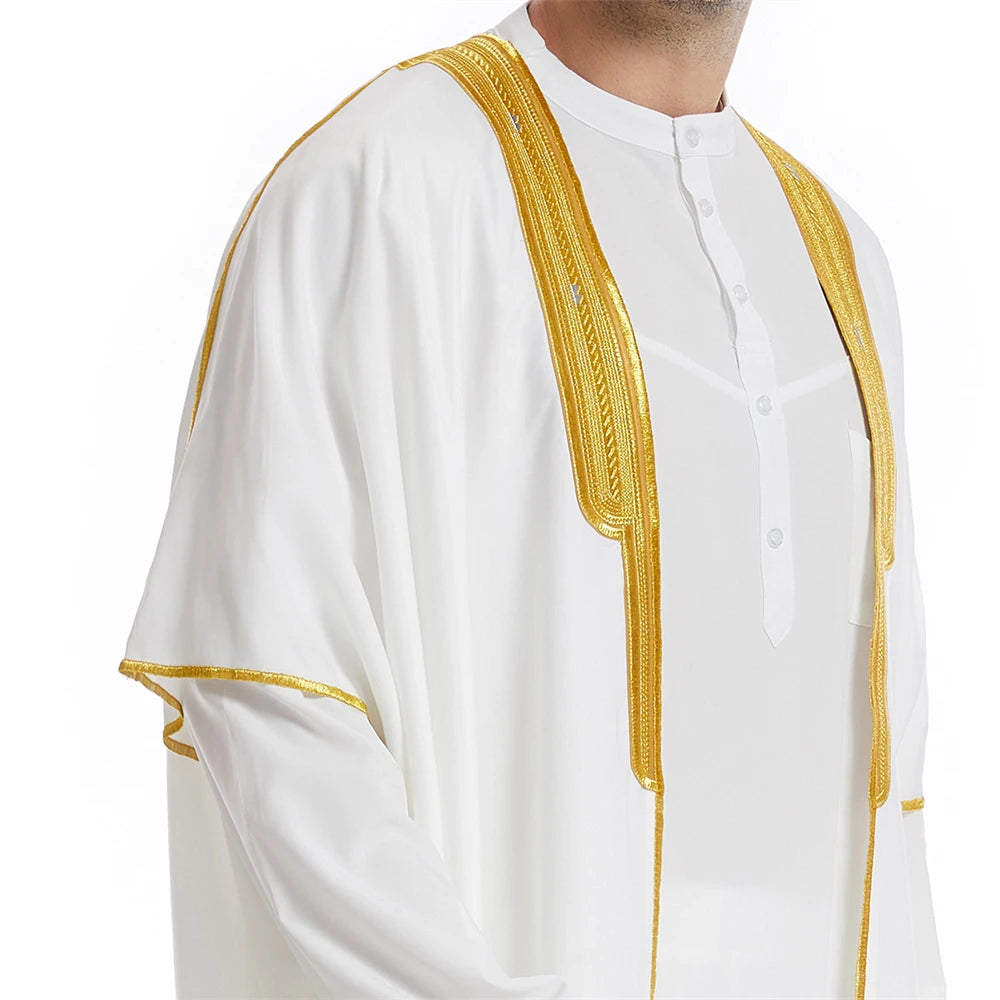 Middle East Mens Robe Muslim Dress Kimono Dishdasha Clothing Islamic Dubai Saudi Abayas Prayer Abaya Kaftan Ramadan Jubba Thobe