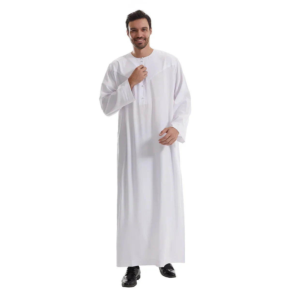 Men Robe Muslim Abaya Dishdasha Modest Djellaba Islamic Dubai Saudi Abayas Prayer Kaftan Eid Ramadan Morocco Jubba Thobe