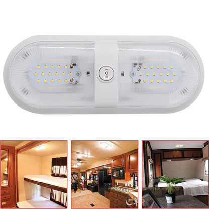 12V 24/48 LED Ceiling Lamp Dome Light with Switch Caravan Accessories for RV Marine Boat Yacht Camping Car Motorhome Trailer