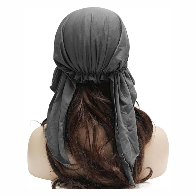 2024 Summer Outdoor Caps for Women Headscarf Muslim Turban Hats Casual Breathable Head Scarves Caps Islamic Clothing Turban Cap