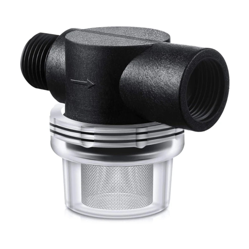 RV Boat Twist-On Pipe Water Pump Strainer Mesh Filter 1/2 Inch Garden Watering Hose Filter Water Pipe Connector Replacement