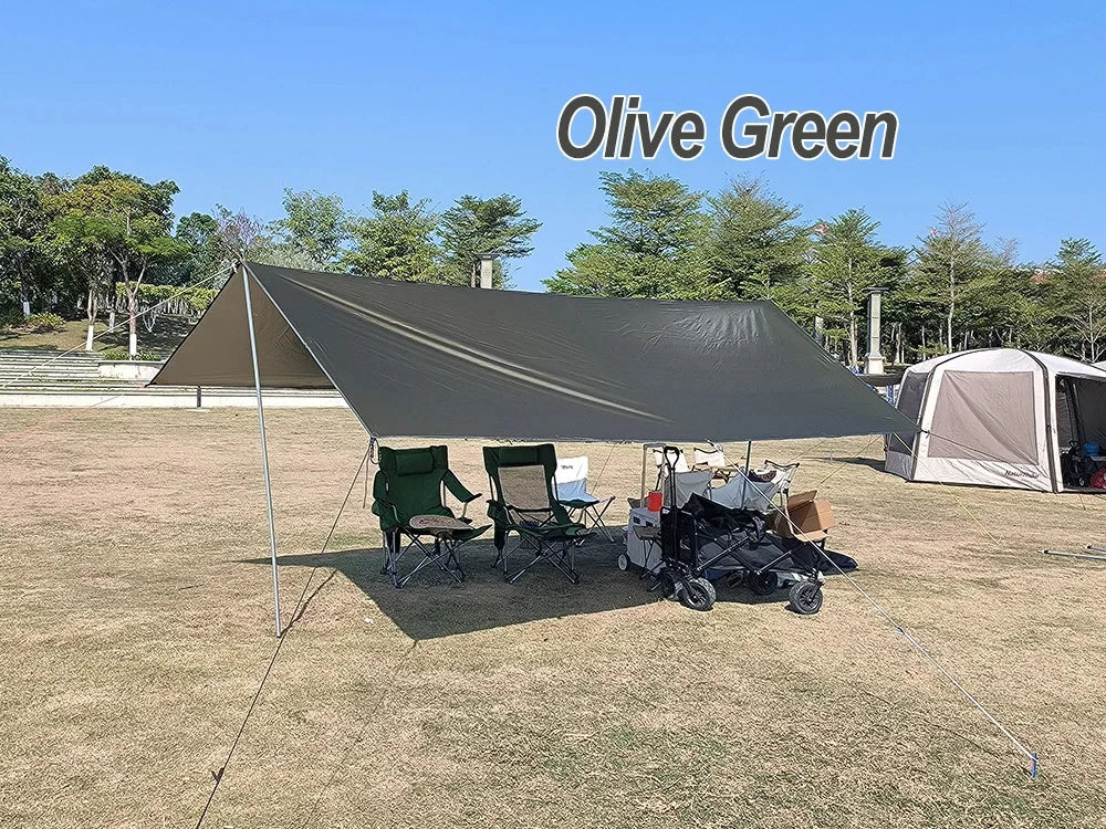 Camping Tarp Waterproof Tent Tourist Awning Shade Garden Canopy Beach Sunshade Outdoor Ultralight Sun Shelter