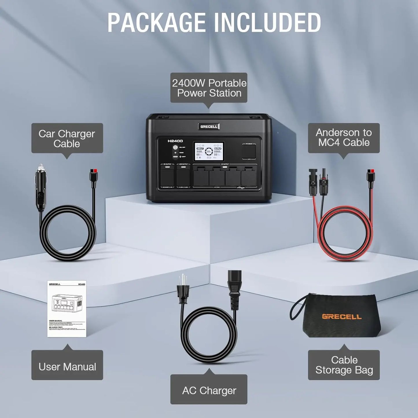 Portable Power Station Solar Powered Generator with  AC Outlet PD Fast Charging Backup Lithium Battery