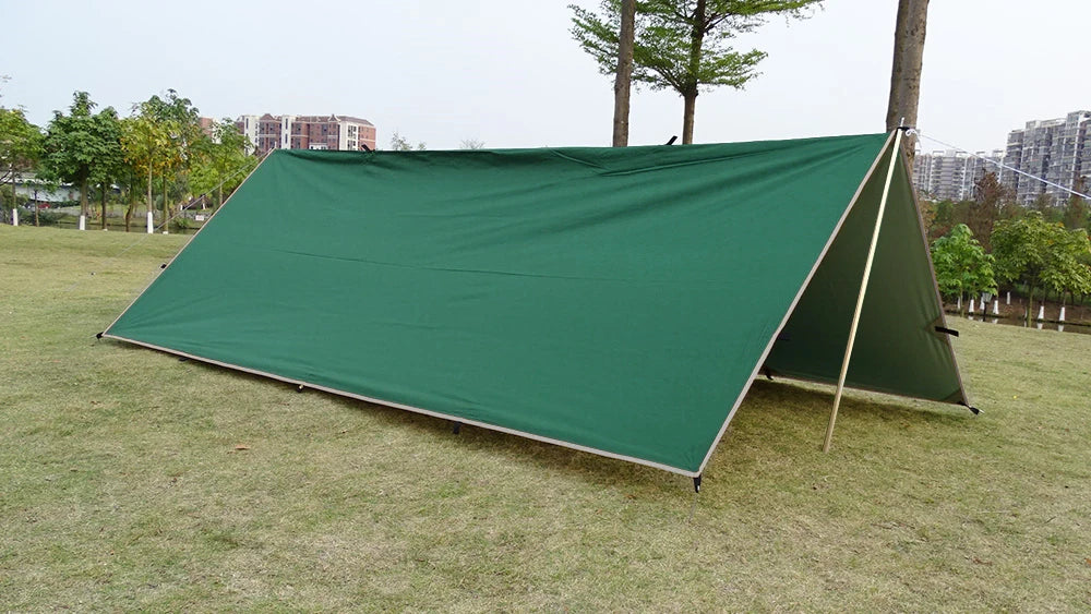 Waterproof Tent Tarp 19 Hang Points Survival Tent Outdoor Camping  Tactical Sun Shelter 4x4 3x4 3x3 Lightweight Sunshade Awning