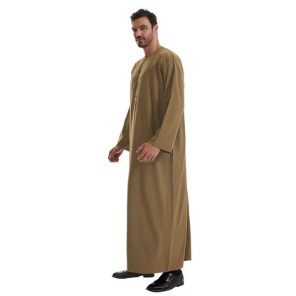 Men Robe Muslim Abaya Dishdasha Modest Djellaba Islamic Dubai Saudi Abayas Prayer Kaftan Eid Ramadan Morocco Jubba Thobe