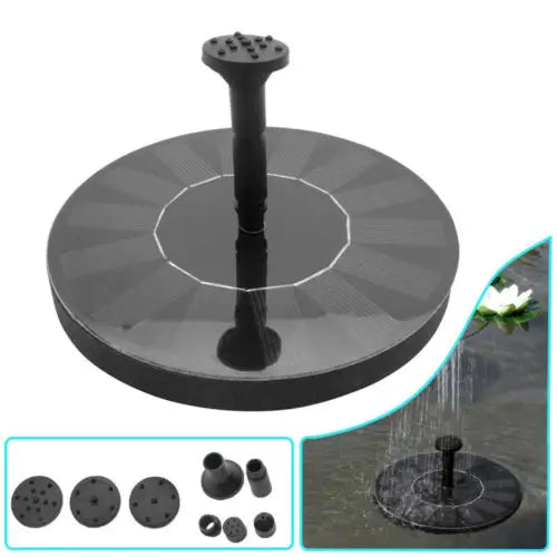 Submersible Water Pump Floating Solar Powered Panel Water Fountain Garden Pump For Caravan Camper Van Trailer Motorhome