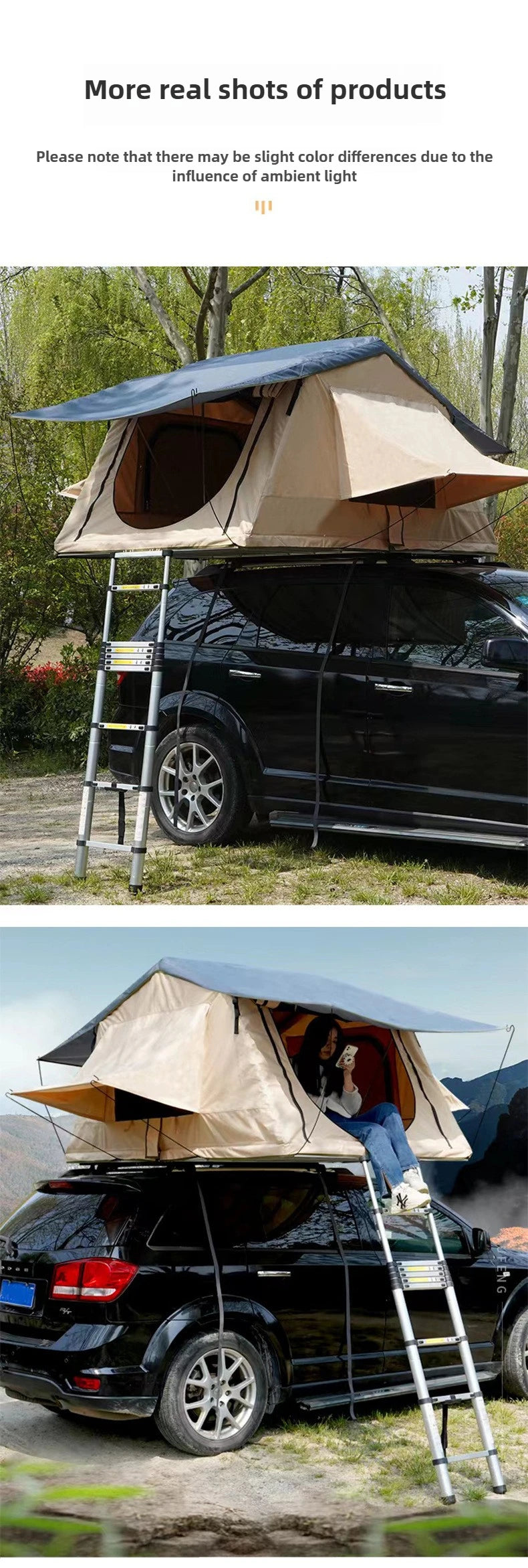 Car Roof Tent Automatic Camping Tent Rainproof Of Aluminum Alloy Material Outdoor Tent For Caravan,Camper Accessories