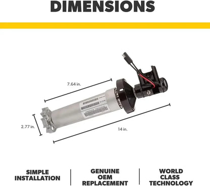 3310423.209U OEM RV 12V Power Awning Extension Motor for 9100 Awnings | RH Black Torsion Assembly