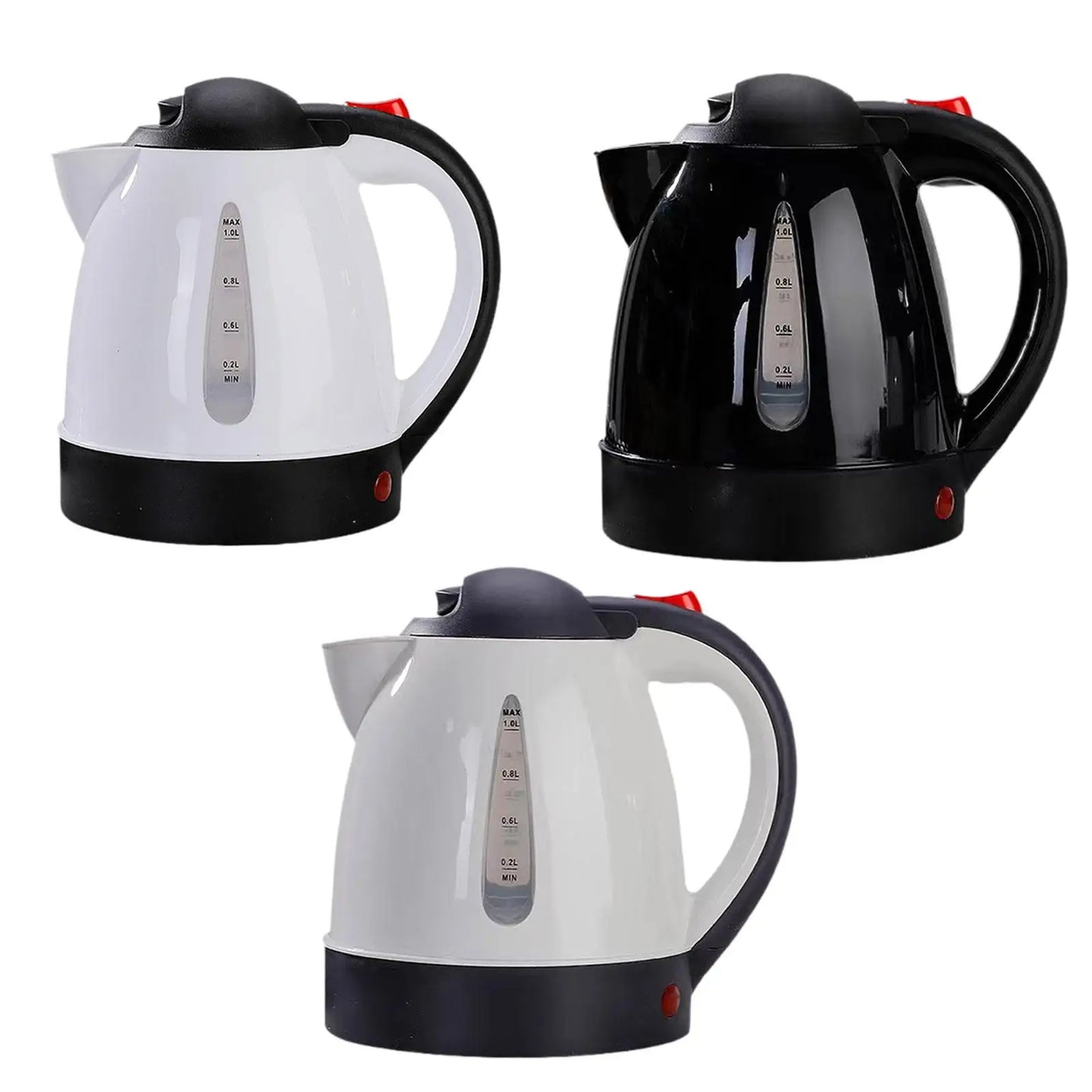 Car Electric Kettle 1L Heater Bottle Heated Pot Hot Water Kettle Cordless for Truck Travelling Camping Outdoor Self Driving Tour