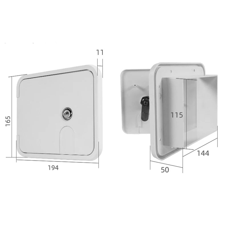 TYTXRV Conversion Accessories Waterproof hatch With Lock Power line hatch Plastic water filler For Car Camper Caravan Motorhome