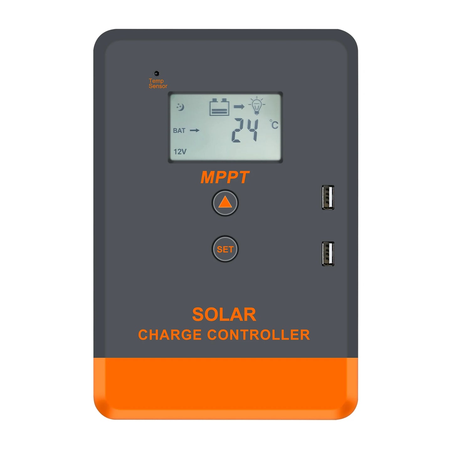 MPPT Solar Charge Controller 20A 30A 40A 12V 24V Auto LCD Display Regulator and Fit for AGM Gel Flooded Lithium Batteries Charge