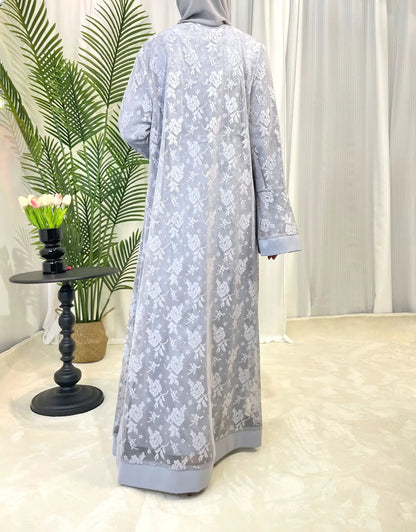 Ramadan Morocco Dubai Muslim Luxury Fashion Women's Islamic Traditional Clothing Arab Dress Kaftan Abaya Robe Robe