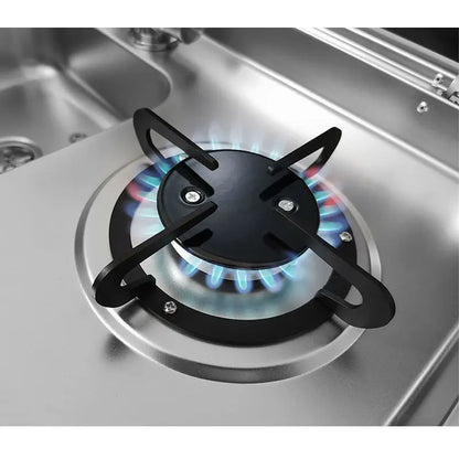 RV Gas Stove Multi-function Folding Kitchen with Sink Gas Stove Sink Two in One RV Hidden Single Faucet Yacht Kitchen with Cover