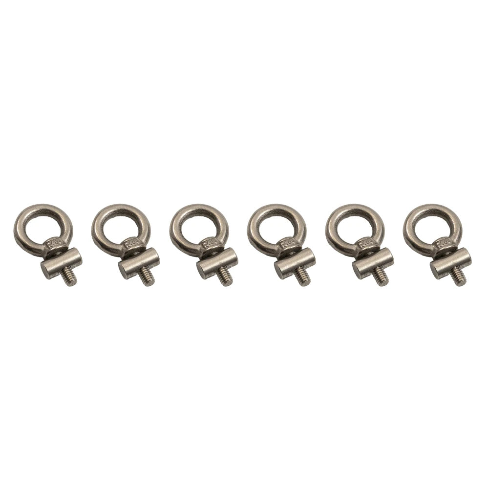 2-8PCS Awning Rail Stoppers 6mm Stainless Steel Stops Campervan Caravan Outdoor Slide Rail Track Cable Hanger Ring Screws