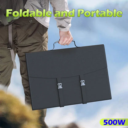 Flexible Foldable Solar Panel High Efficience Travel & Phone & Boat Portable 12V 2000w 1500w 1000w 500w Solar Panel Kit